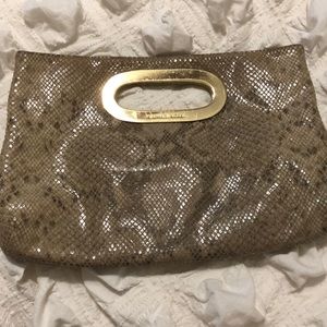 Michael Kors snake skin clutch